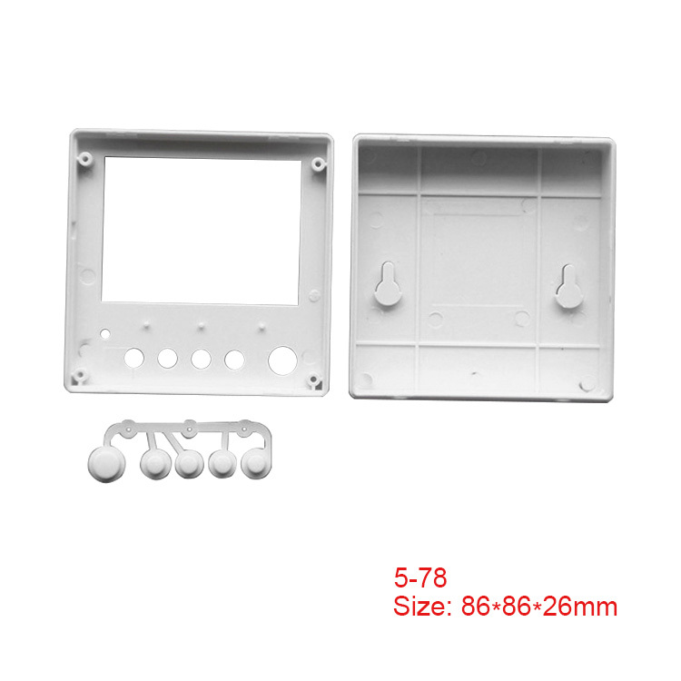 86*86mm Plastic Enclosure Touch Glass Switch Box smart home control box