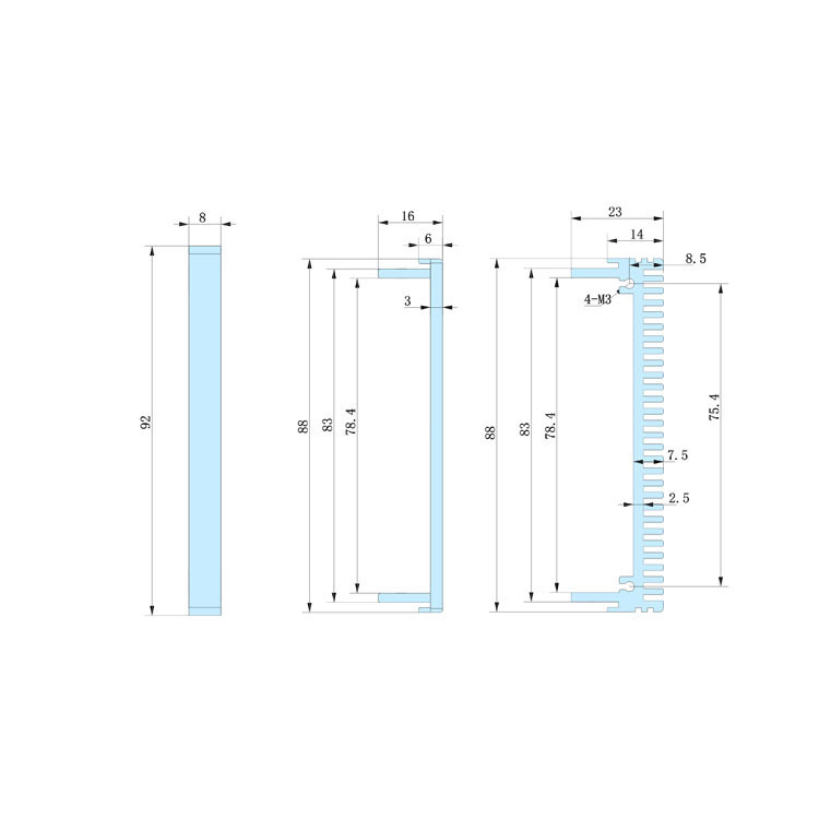 2U-250mm Rack Mount Chassis metal enclosure project box electronics instrument Industrial enclosure case