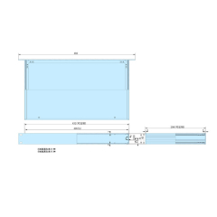 1U-200mm Rack Mount Chassis metal enclosure project box electronics instrument Industrial enclosure case housing