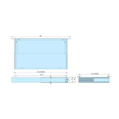 1U-250mm Rack Mount Chassis metal enclosure project box electronics instrument Industrial enclosure