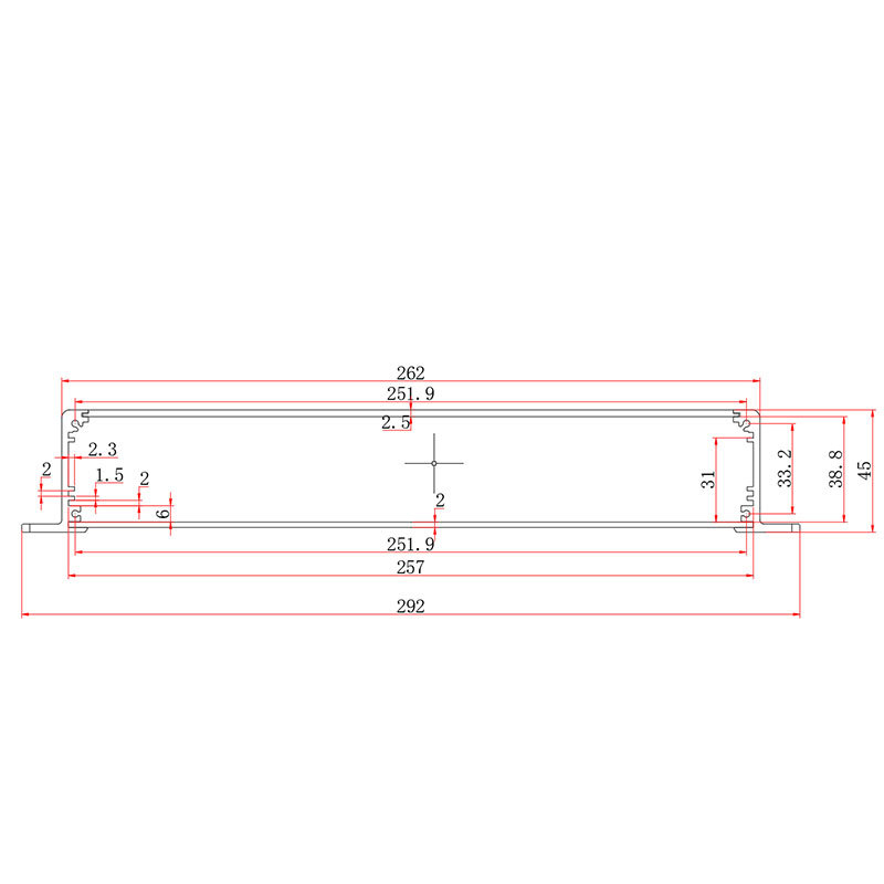 292*45-205mm cheap rack mount server electronic modular enclosure