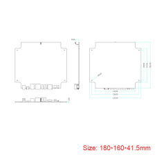 Plastic enclosures electronics wireless router enclosure housing