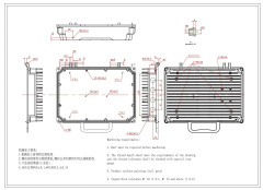 Waterproof Die cast Aluminum box CATV telecom enclosure Junction box A-035:360*250*90