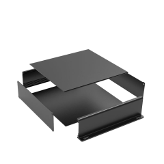 CNC Machining Anodized Aluminum Alloy enclosure metal fabrication electronics enclosure box case instrument enclosure 266*65mm