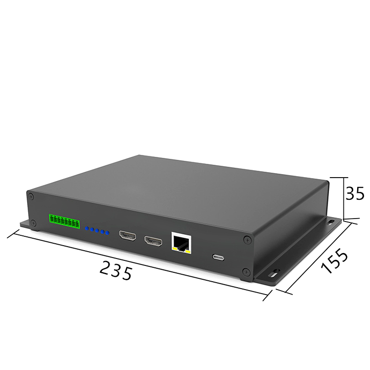 CNC Machining Anodized Aluminum Alloy enclosure metal fabrication electronics enclosure box case instrument enclosure 235*35mm-L