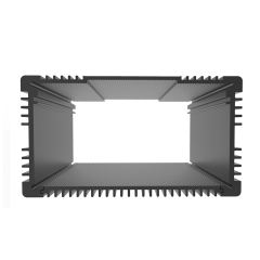 OEM Stamping anodized aluminum extrusion enclosure metal fabrication electronics enclosure junction box 90*50mm-L