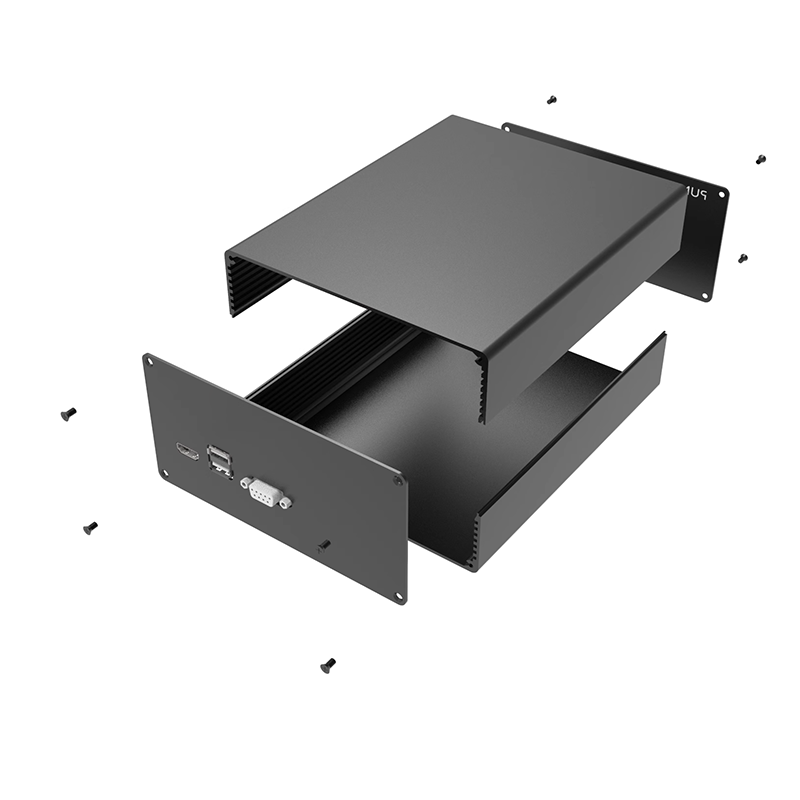 Anodizing Aluminum Metal Enclosure Case Shell Parts Fabrication electronic enclosure box 160*80mm-L