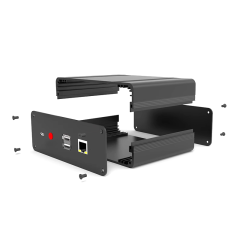 Custom Metal Fabrication Aluminum enclosure box electronic instrument enclosures box case PCB housing 96*33mm-L