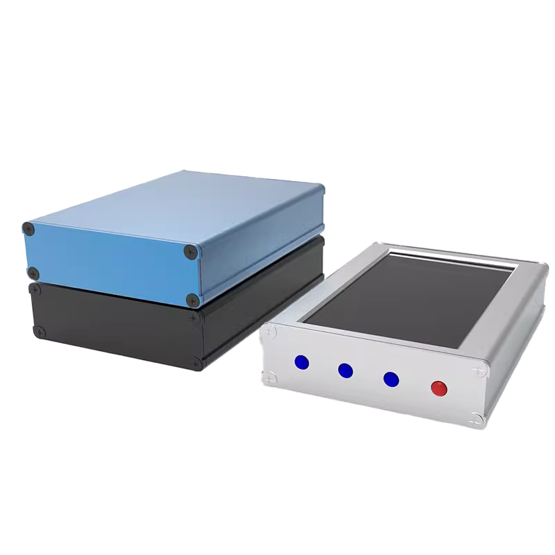 extruded aluminum enclosure box electronics instrument enclosure box case PCB housing 74*22mm-L