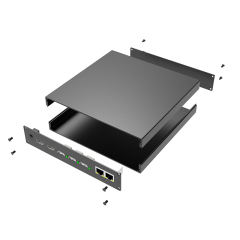 Anodizing Aluminum Enclosure Case Shell sheet metal fabrication electronic enclosure battery box 180*34mm-L