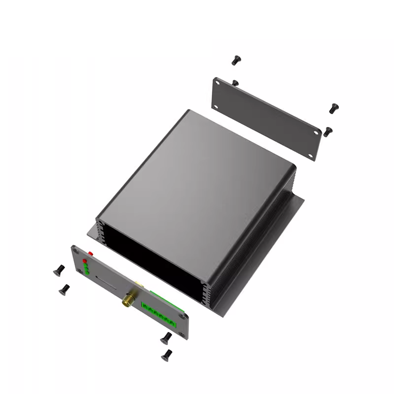 CNC machining aluminum enclosure sheet metal fabrication electronic instrument enclosure box housing 103*33mm-L