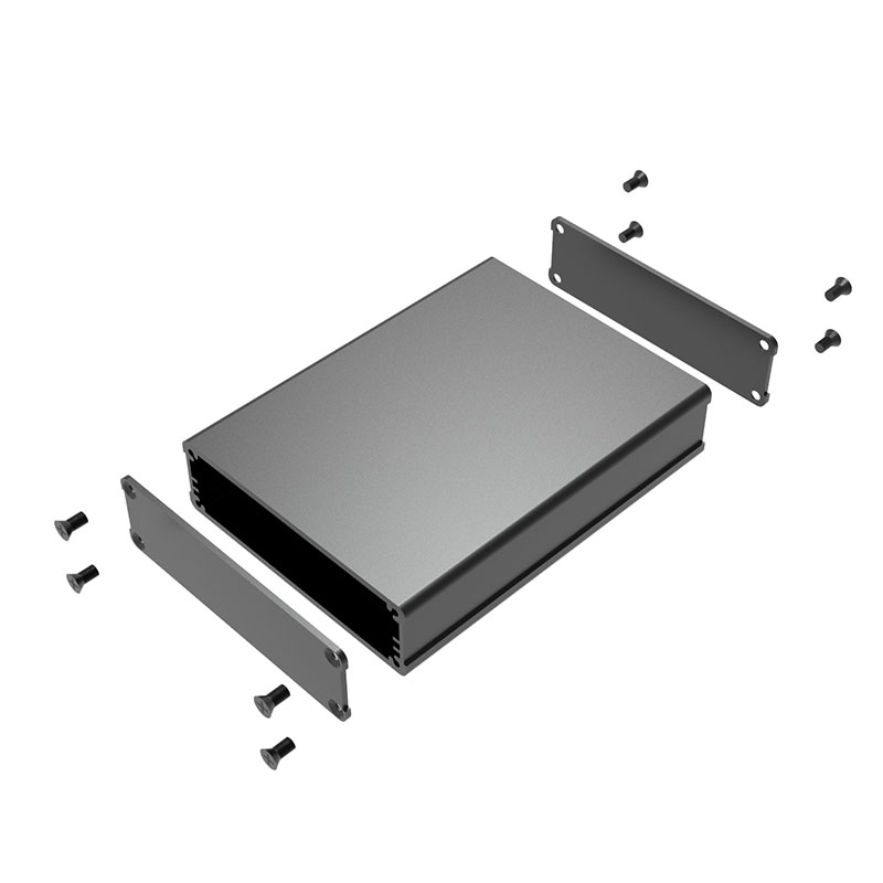 extruded aluminum enclosure box electronics instrument enclosure box case PCB housing 74*22mm-L