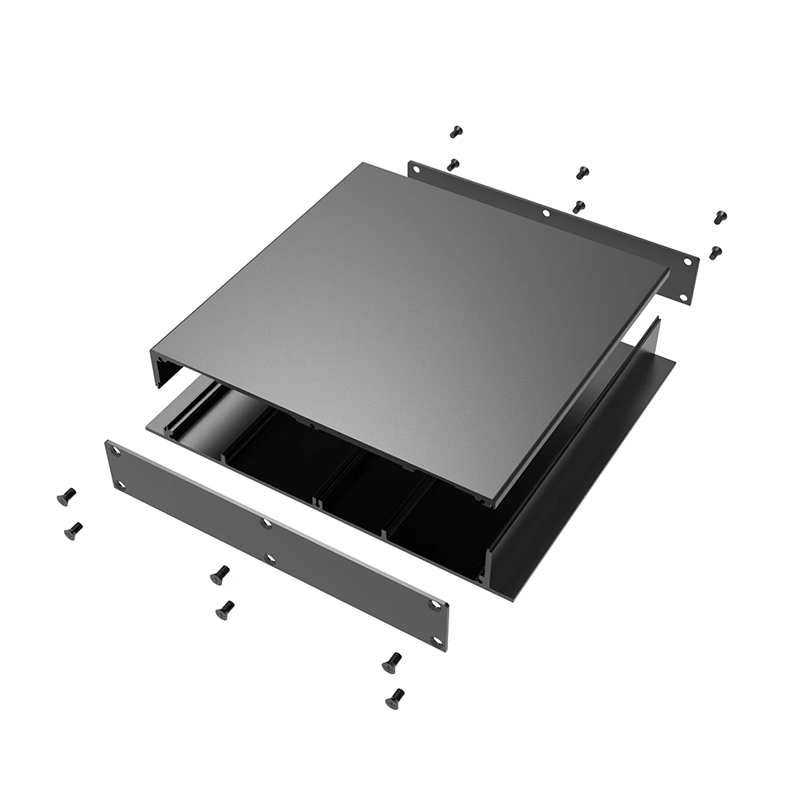aluminum enclosure sheet metal fabrication shell case electronics enclosure housing box 170*26mm-L
