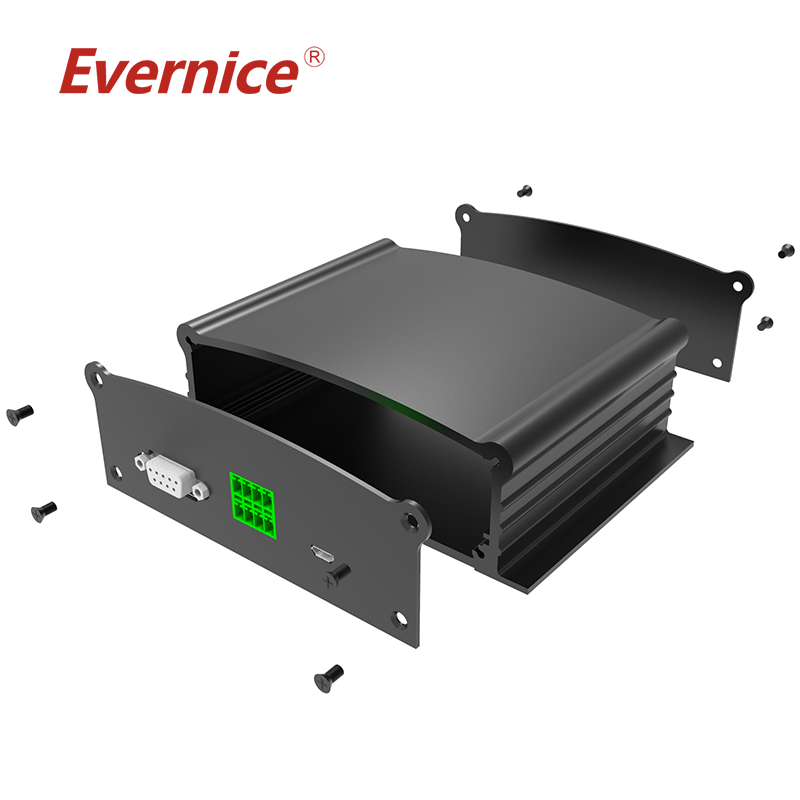 Anodizing extruded aluminum Enclosure Sheet Metal Fabrication electronic battery box 142*44.5mm-L