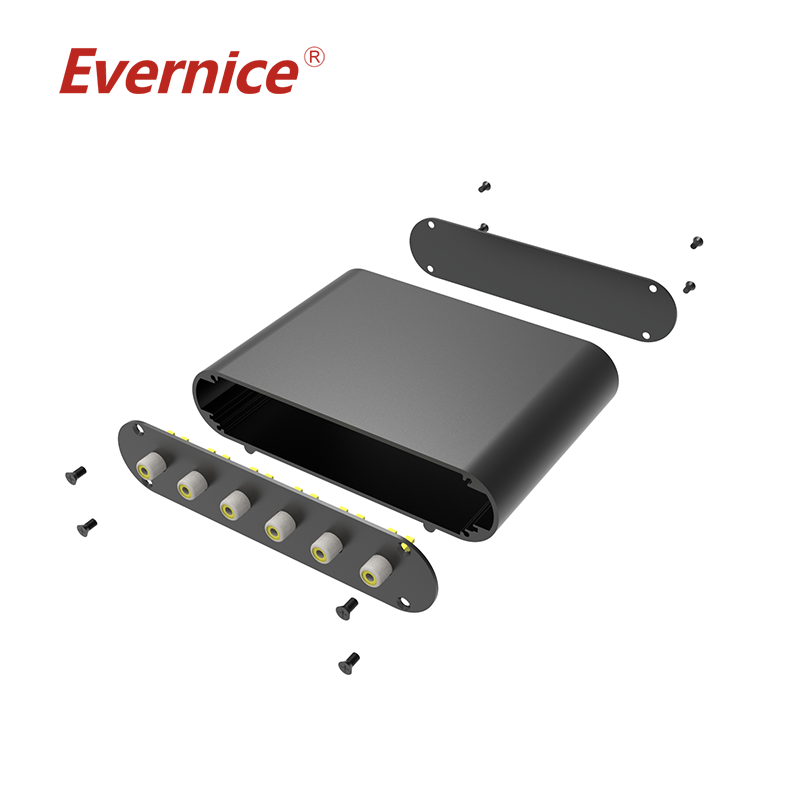 Customized prototype aluminum enclosure metal Stamping electronics enclosure box 141*35mm-L