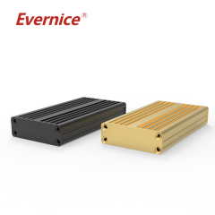 Custom Anodized extruded aluminum enclosure sheet metal fabrication shell case electronics box enclosure 43*13mm-L