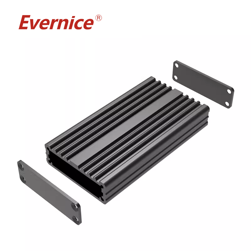 Custom Anodized extruded aluminum enclosure sheet metal fabrication shell case electronics box enclosure 43*13mm-L