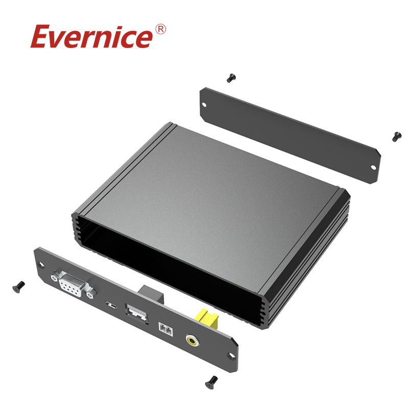 CNC Machining aluminum enclosure box case sheet metal fabrication electronics enclosure 134*29mm-L