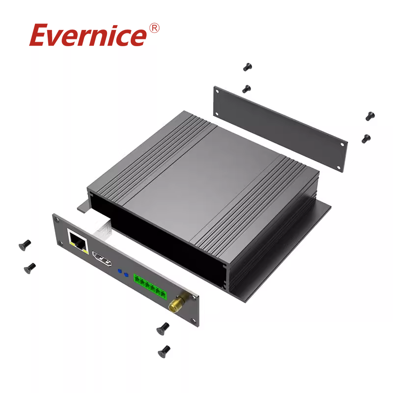 Aluminum Enclosure sheet metal fabrication electronics enclosure box case battery box 133*26mm-L