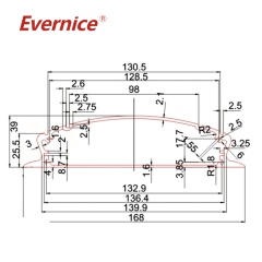 CNC Custom prototype extruded aluminum enclosure sheet metal fabrication electronics enclosure junction box 168*39mm-L