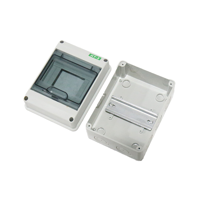 HT-5 Outdoor waterproof 5 way ABS plastic distribution protection box electrical junction box Din Rail Enclosure