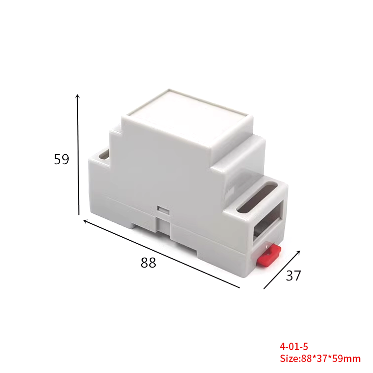 DIN rail mount box enclosure ABS Plastic PLC control box