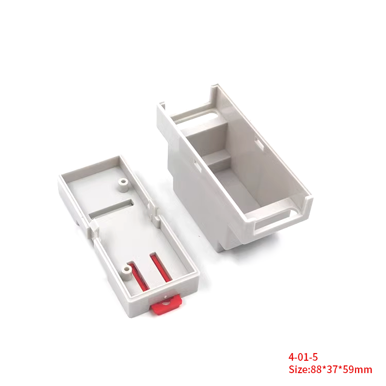 DIN rail mount box enclosure ABS Plastic PLC control box