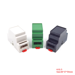 DIN rail mount box enclosure ABS Plastic PLC control box