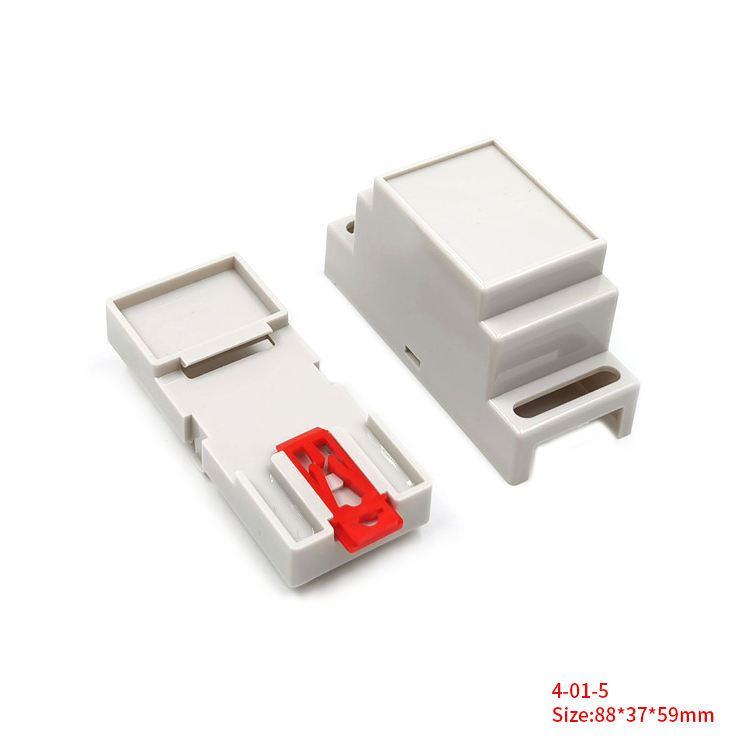 DIN rail mount box enclosure ABS Plastic PLC control box