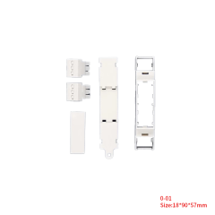 Din rail box ABS Plastic enclosure PLC control box electronics junction box