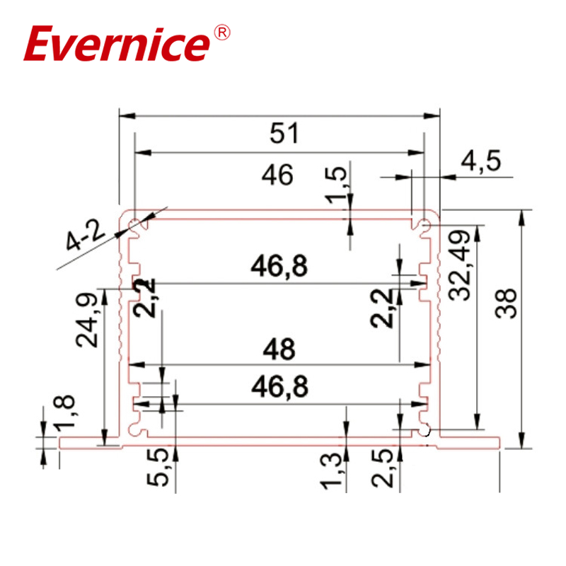 CNC Machining Anodized Aluminum Enclosure box metal electronics instrument enclosures PCB enclosure