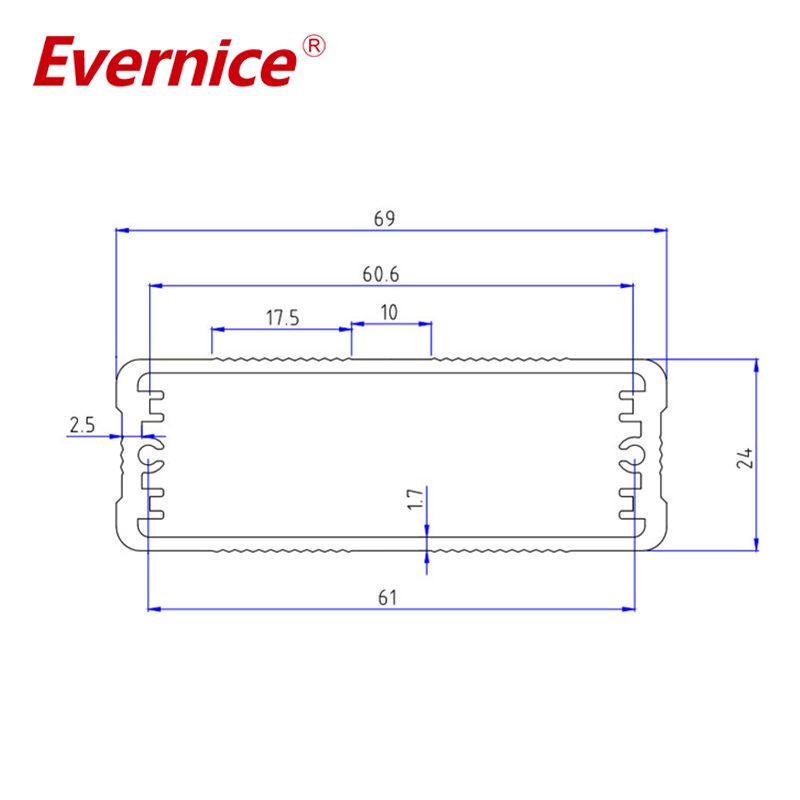 CNC Machining Anodized Aluminum Enclosure box metal electronics instrument enclosures PCB enclosure