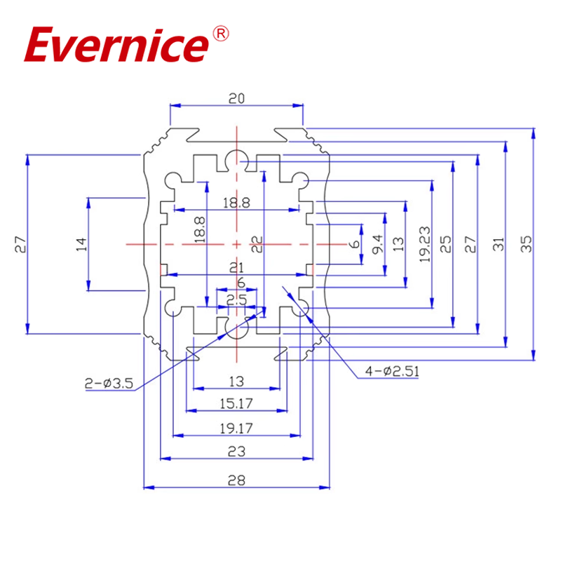 35*28mm-L aluminum enclosure electronics enclosure box for smart control system
