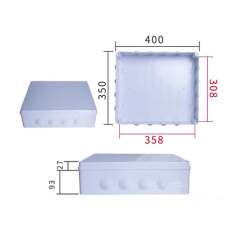 Waterproof ABS Plastic enclosure IP65 Junction Box Universal Electrical Enclosure project box 400*350*120 mm