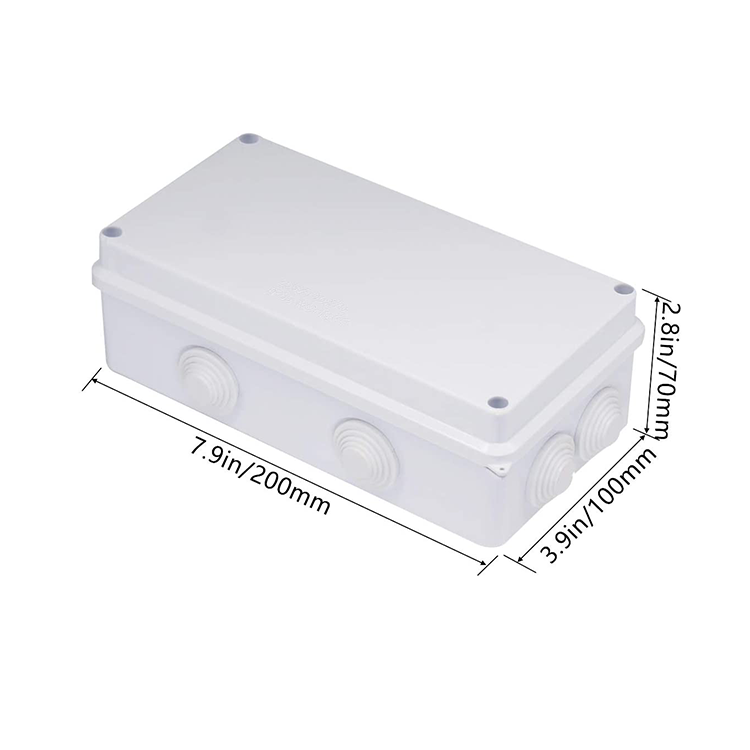 Waterproof ABS Plastic enclosure Junction Box Universal electronics enclosure electrical enclosure 200*100*70mm