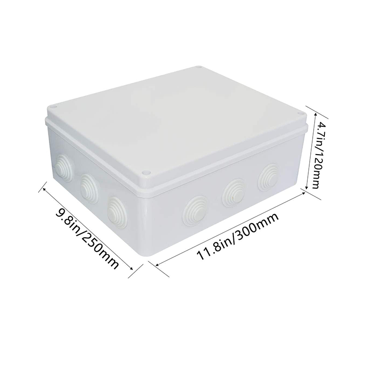 Waterproof ABS plastic enclosure electronic enclosure junction box electrical enclosure 30*250*120mm