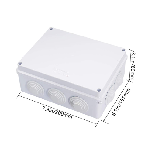 Waterproof ABS Plastic enclosure Junction Box Universal electronics enclosure electrical enclosure 200*155*80mm