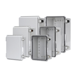 Waterproof Hinged ABS Plastic Enclosure with Stainless steel hook Junction Box electronics enclosure Distribution box