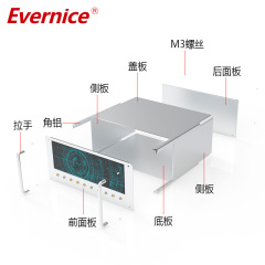 CNC Machining Anodized Aluminum Alloy enclosure metal fabrication electronics enclosure box case instrument enclosure
