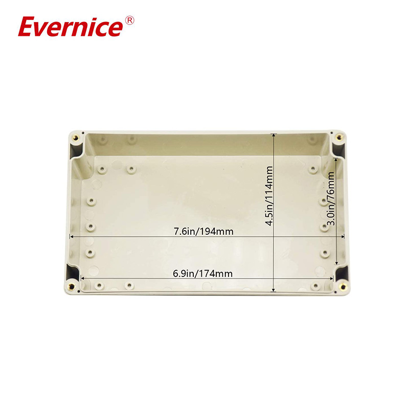 200*120*75mm Waterproof ABS Plastic enclosure Junction Box electronic enclosure project box