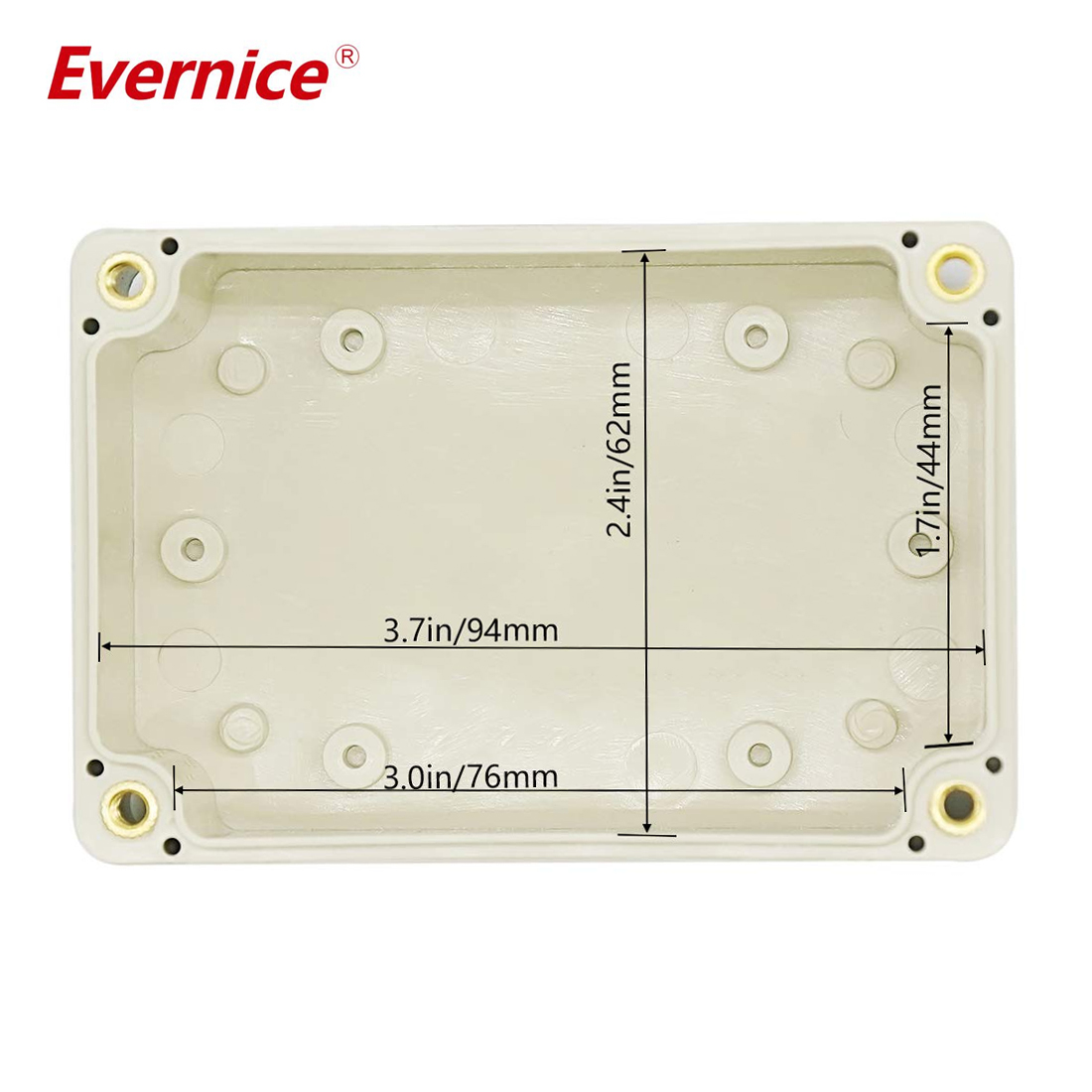 100*68*50mm Waterproof ABS Plastic enclosure Junction Box electronic enclosure PCB enclosure