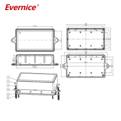 145*80*45mm ABS Plastic Enclosure Electronic Instrument Enclosure Project Box