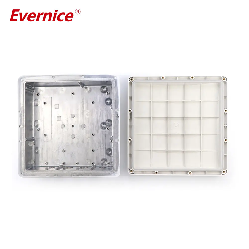 A-082A 205*205*74MM Telecom 4G 5G Base station signal housings IP67 outdoor heat dissipation waterproof amplifier aluminum CATV enclosure