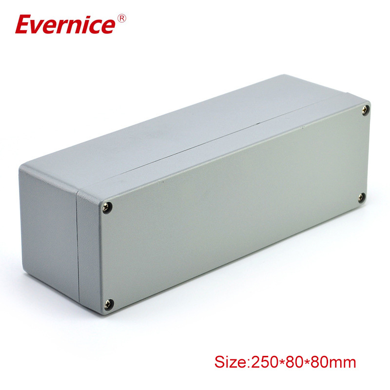 DIY Electronic Project box Aluminum Electronic Project Enclosure Case Aluminum PCB Instrument Box250*80*80mm