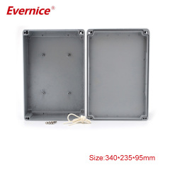 IP66 waterproof die cast aluminum enclosure for electronic metal box 340*235*95mm