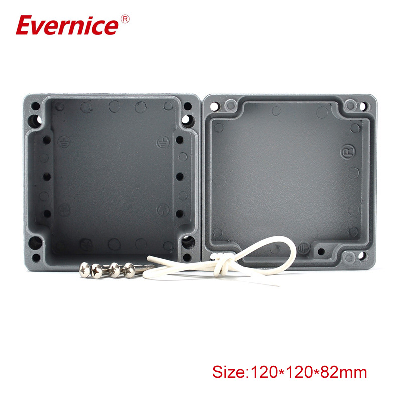 manufacture casting extruded aluminum electronic enclosure 120*120*82mm