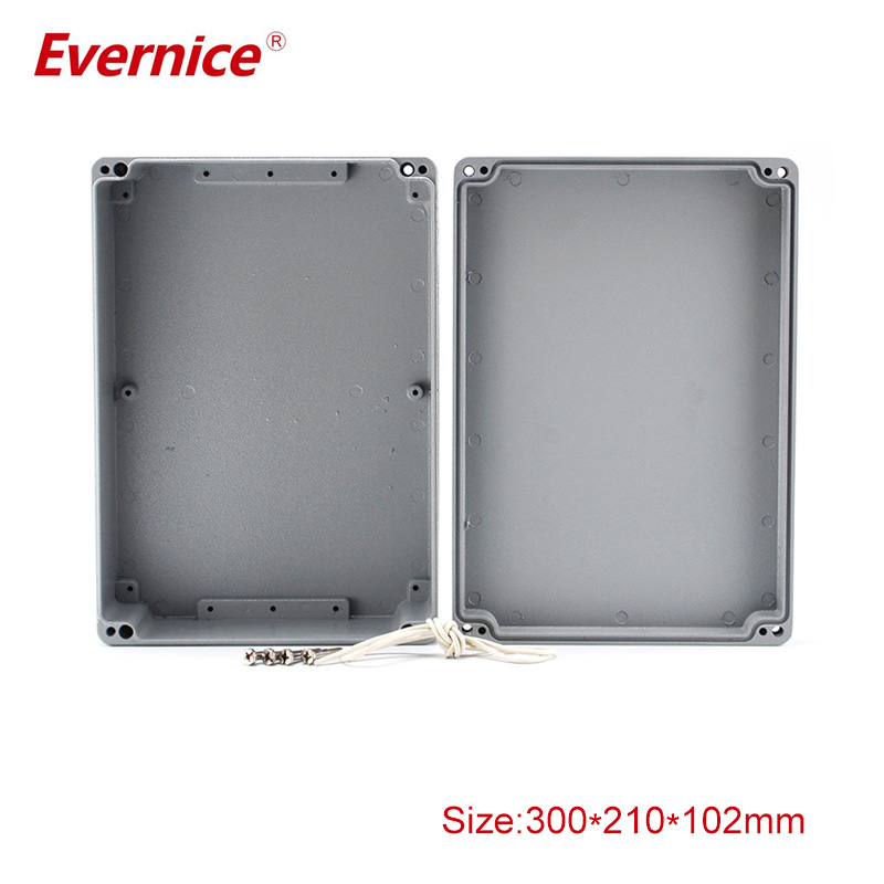 outdoor use diecast aluminum housing electronics equipment enclosure extrusion aluminium enclosure for pcb design300*210*102mm