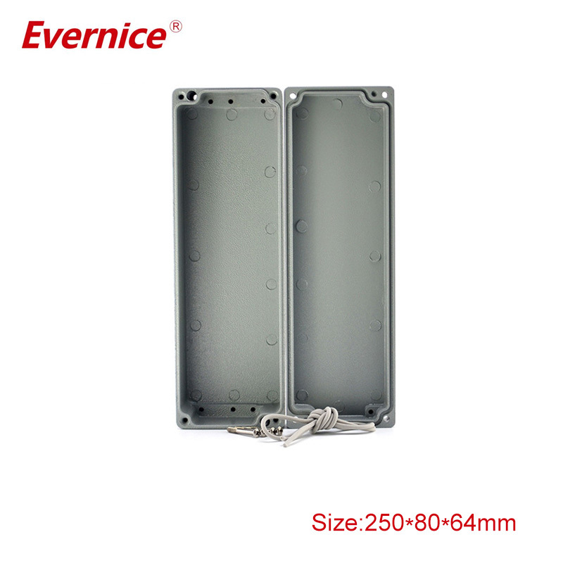 Industrial Aluminum Box Beautiful Enclosure Project Case Extruded Aluminum Electrical Circuit Board Housing 250*80*64mm