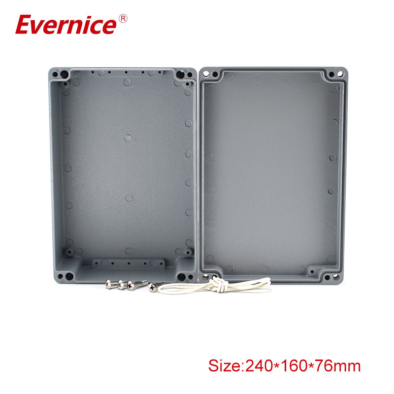 aluminum alloy case pcb instrument box metal electronic project enclosures 240*160*76mm