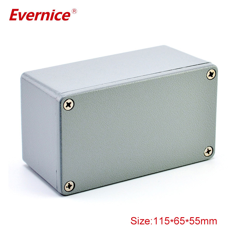 factory diecast aluminum enclosure electronic box for PCB 115*65*55mm